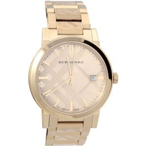 NEW Burberry The City unisex 38mm gold watch